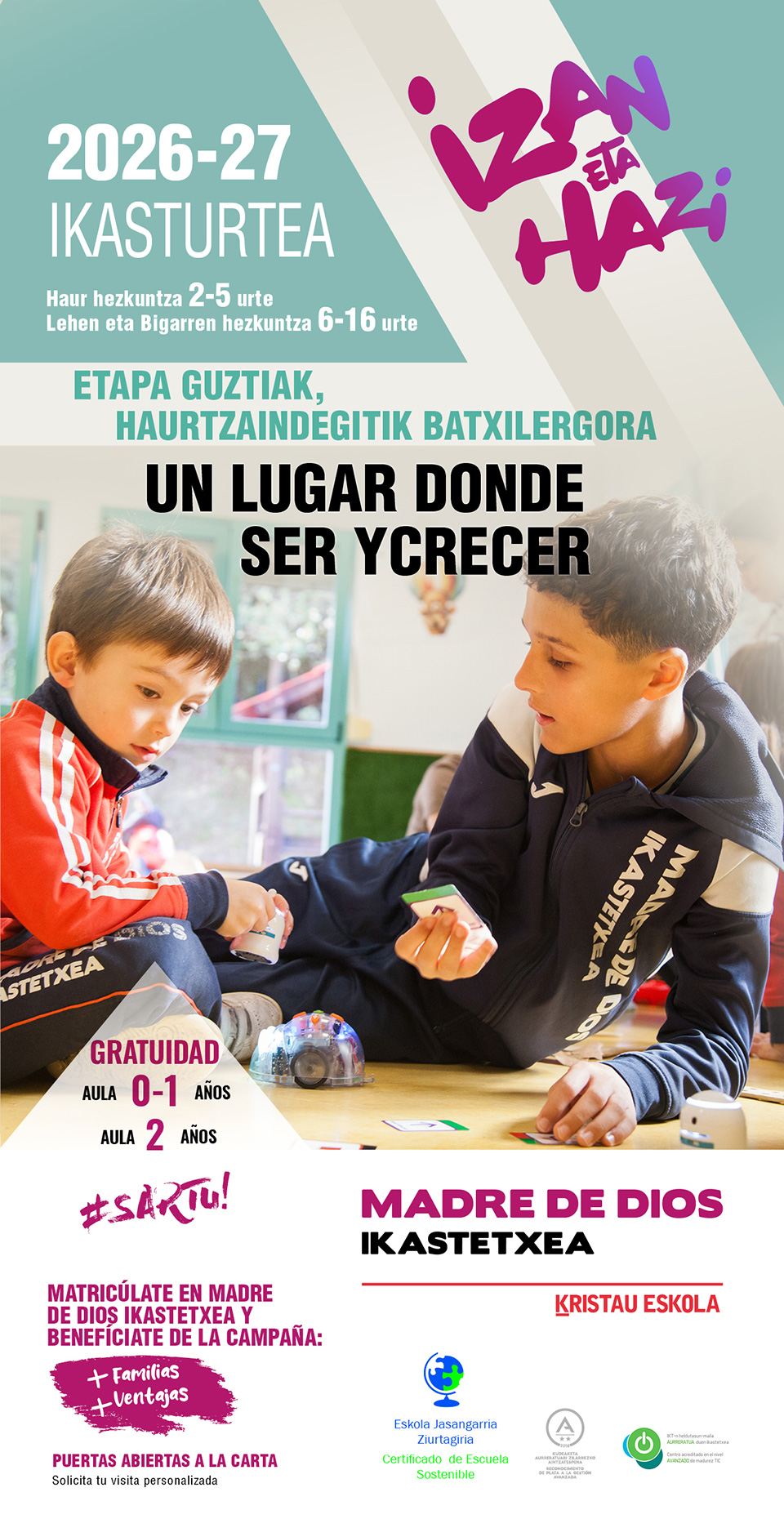 Banner de Madre de Dios Ikastetxea en Bilbao