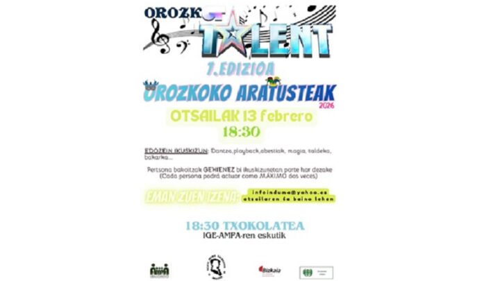 Orozko se prepara para su ‘Got Talent’ por carnavales
