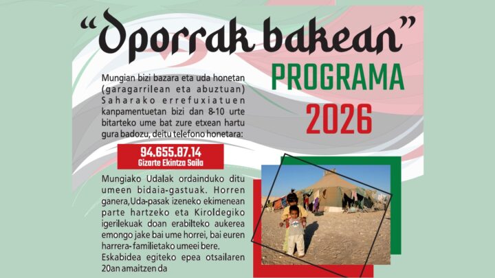 Mungia participa en el programa Oporrak Bakean 2026