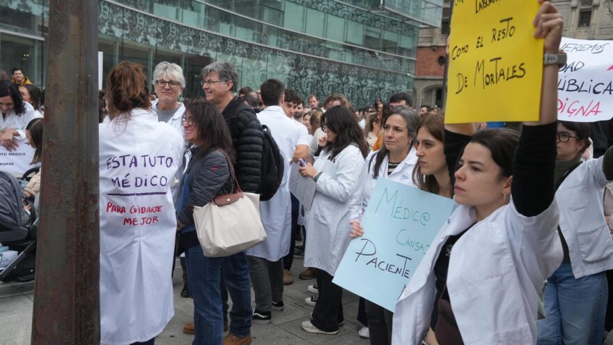 Salud cifra en un 15,37% el seguimiento de la huelga de médicos en Euskadi