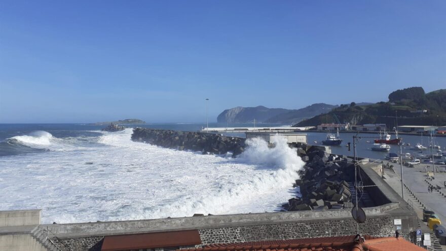 Matxitxako registra rachas máximas de viento del oeste-noroeste de 125,6 km/h