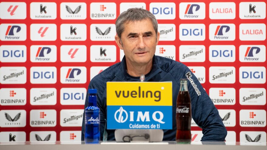 Ernesto Valverde: «Hemos sacado estos tres partidos pero tenemos mucho trabajo por hacer»