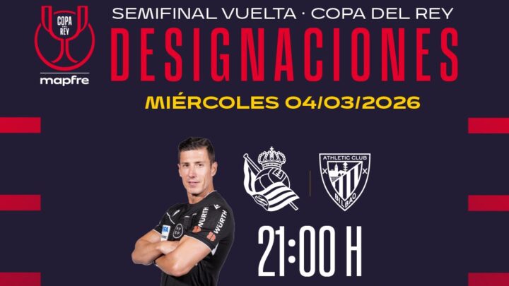 Soto Grado pitará en Anoeta la vuelta de semifinales