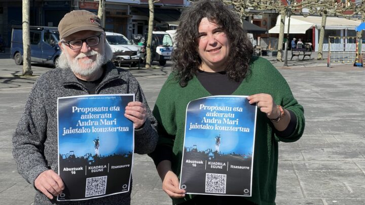Ondarroa permite a la ciudadanía elegir el concierto del Kuadrila Eguna de Andra Mari
