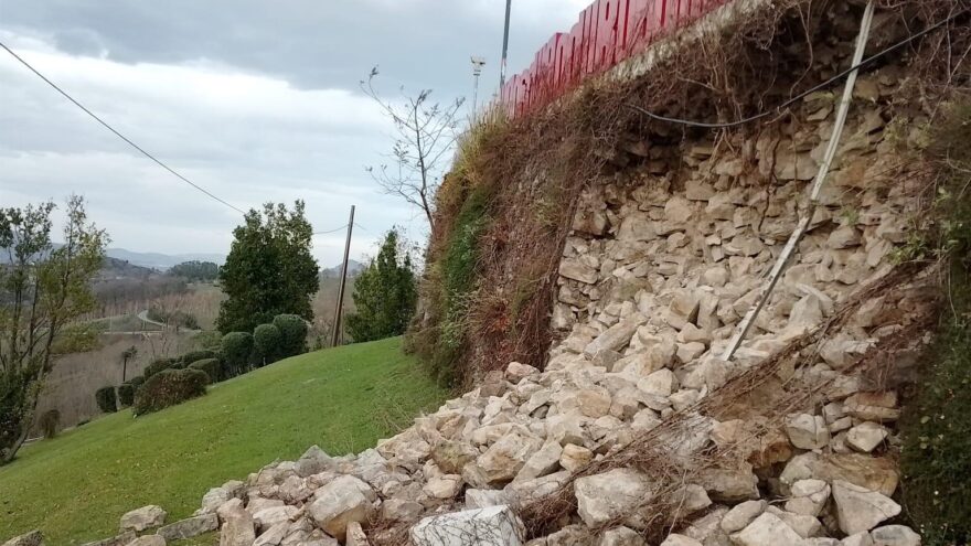 Bilbao inicia las obras para estabilizar el muro del parque de la Huella en Artxanda