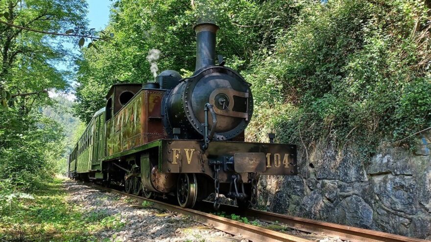 El Museo Vasco del Ferrocarril de Euskotren pone en circulación tres trenes de vapor el fin de semana