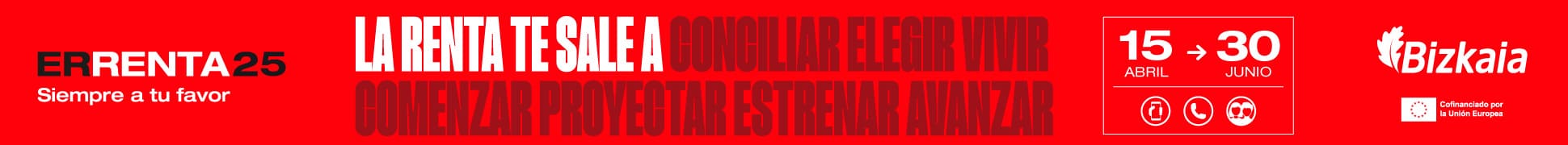 Banner de Campaña Renta 2025 1ª ola en Bilbao