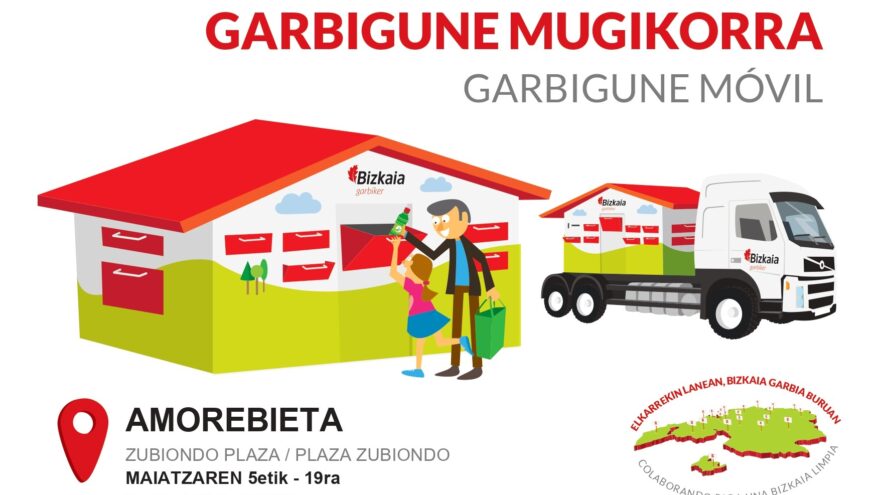 El Garbigune móvil estará ubicado en la plaza Zubiondo del 5 al 19 de mayo