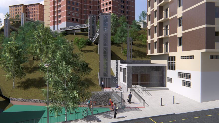 El Ayuntamiento de Basauri adjudica el contrato de las obras de construcción de los cinco ascensores que conectarán El Kalero y Basozelai de forma accesible