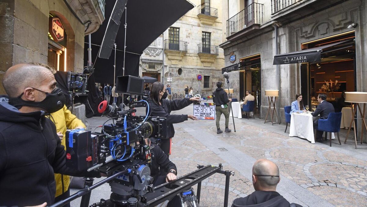 Un rodaje en Bilbao ocupará el aparcamiento el próximo martes en la calle Viuda de Epalza