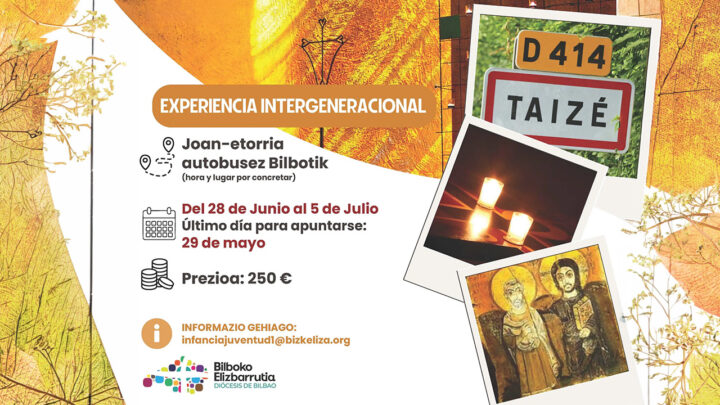 Experiencia de verano en torno al espíritu de Taizé