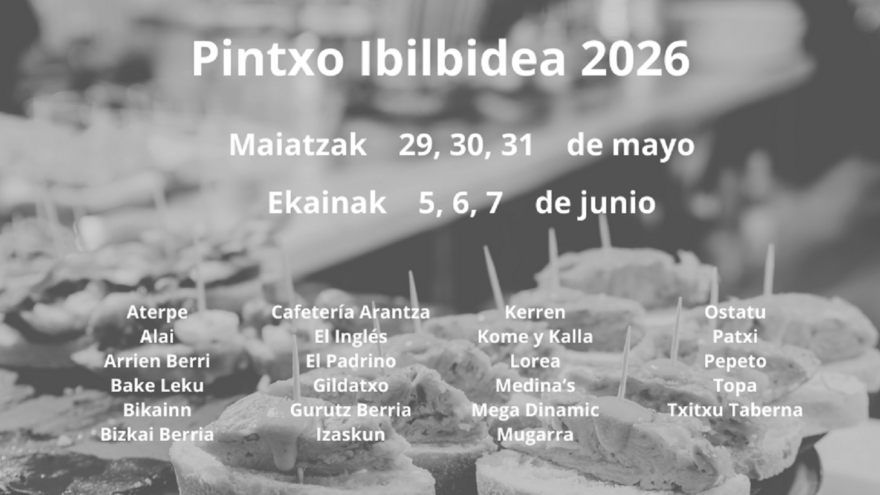 Galdakao invita a recorrer sus barrios a golpe de pintxo durante dos fines de semana