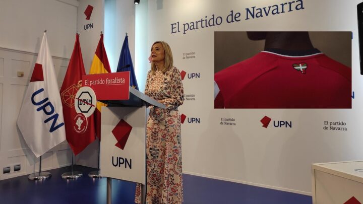 UPN denuncia al Athletic Club ante el Comité de Competición por incluir a Navarra en el mapa de ‘Euskal Herria’ de su camiseta