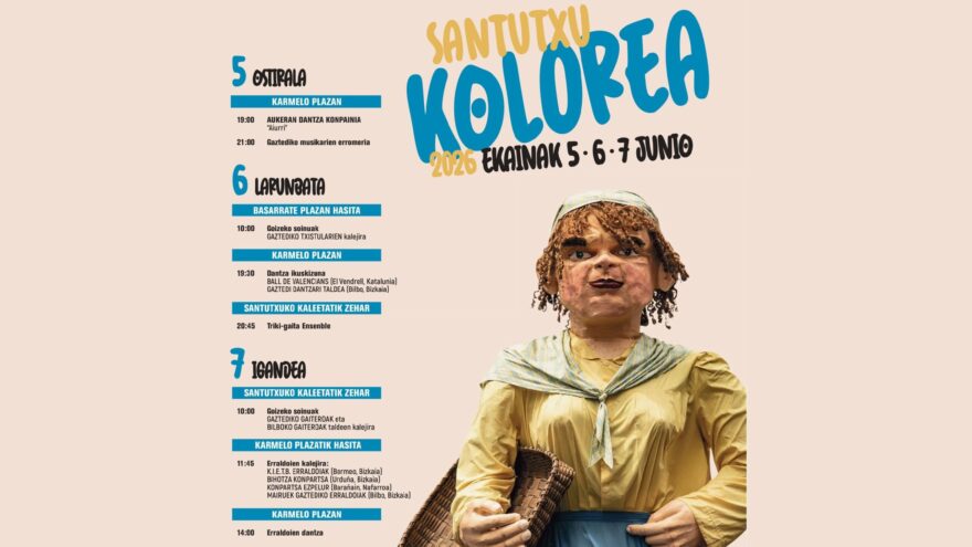 Bilbao impulsa el folklore con una nueva edición de ‘Santutxu Kolorea’