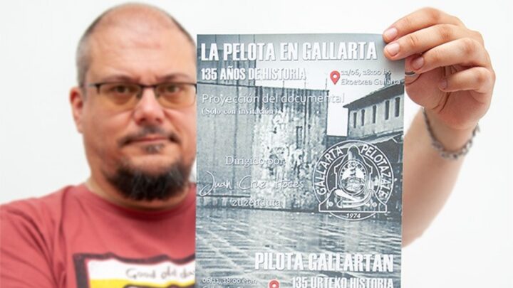‘La Pelota en Gallarta’ recorre los 135 años de historia uno de los frontones más grandes del mundo