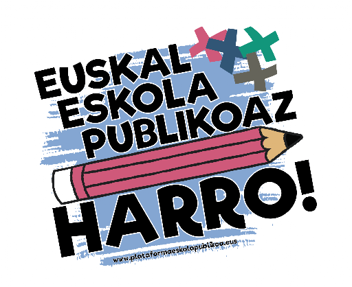 Euskal Eskola Publikoaz Harro pide al Departamento de Educación «un golpe de timón» que «rompa la deriva privatizadora»