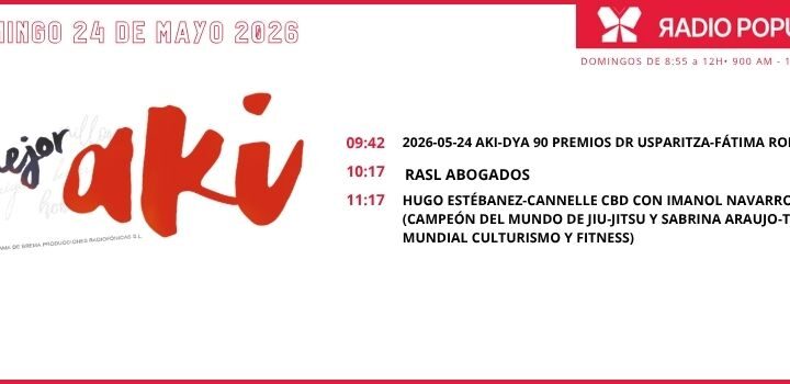 DOMINGO 24 MAYO 2026 MEJOR AQUÍ