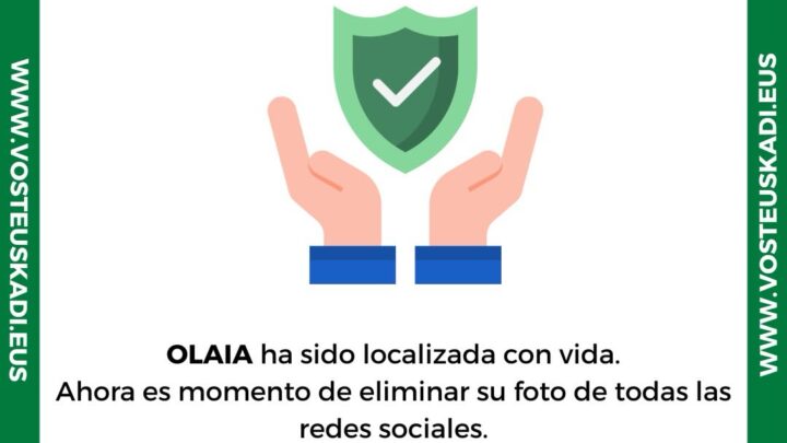 Localizada en buen estado la menor de 13 años desaparecida en Bilbao