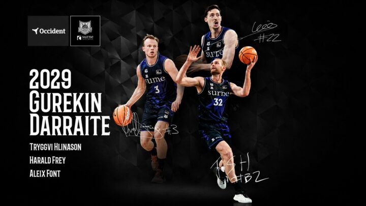 El Surne Bilbao Basket blinda su columna vertebral: Hlinason, Frey y Font renuevan hasta 2029