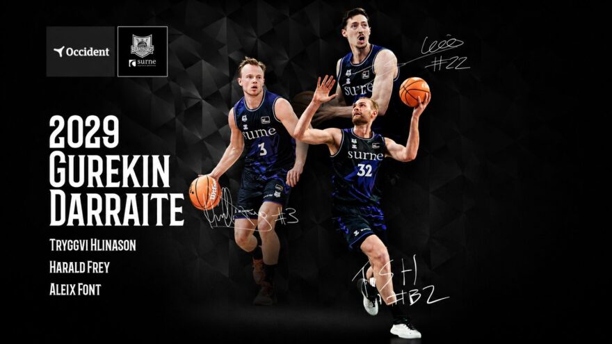 El Surne Bilbao Basket blinda su columna vertebral: Hlinason, Frey y Font renuevan hasta 2029