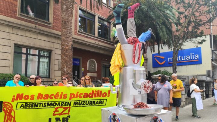 LAB defiende que las bajas no son absentismo: «¡Nos hacéis picadillo!»