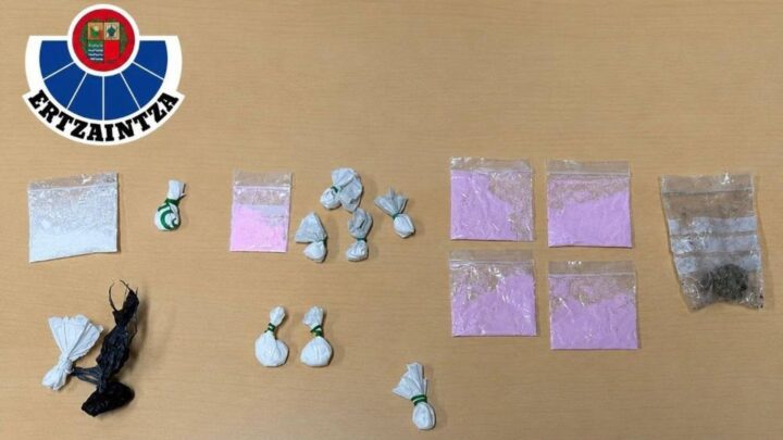 Detenido en Euskadi con ‘tusi’, la cocaína rosa
