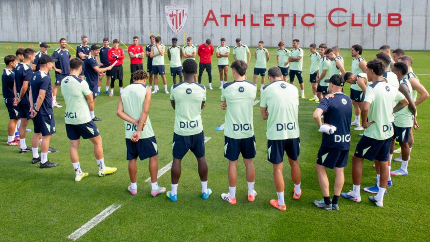 Entrenamiento a puerta abierta del Athletic