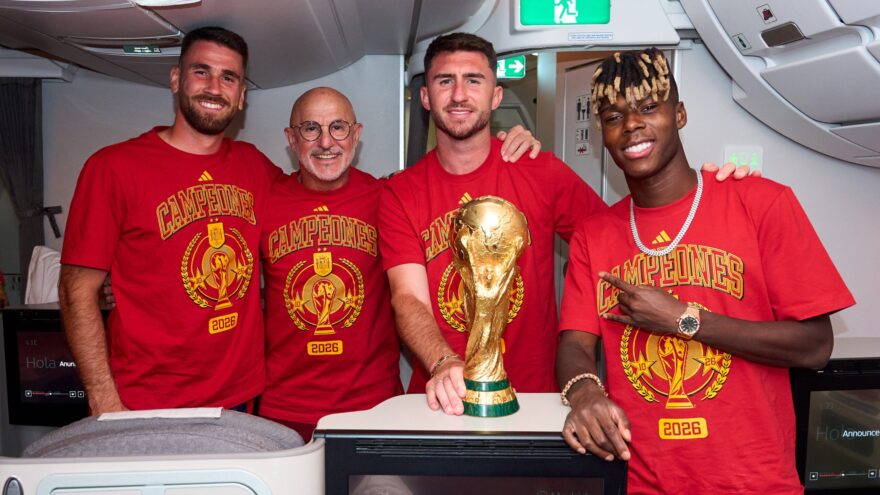 Aburto felicita a Luis de la Fuente, Laporte, Nico y Simón por su «éxito tanto individual como colectivo»