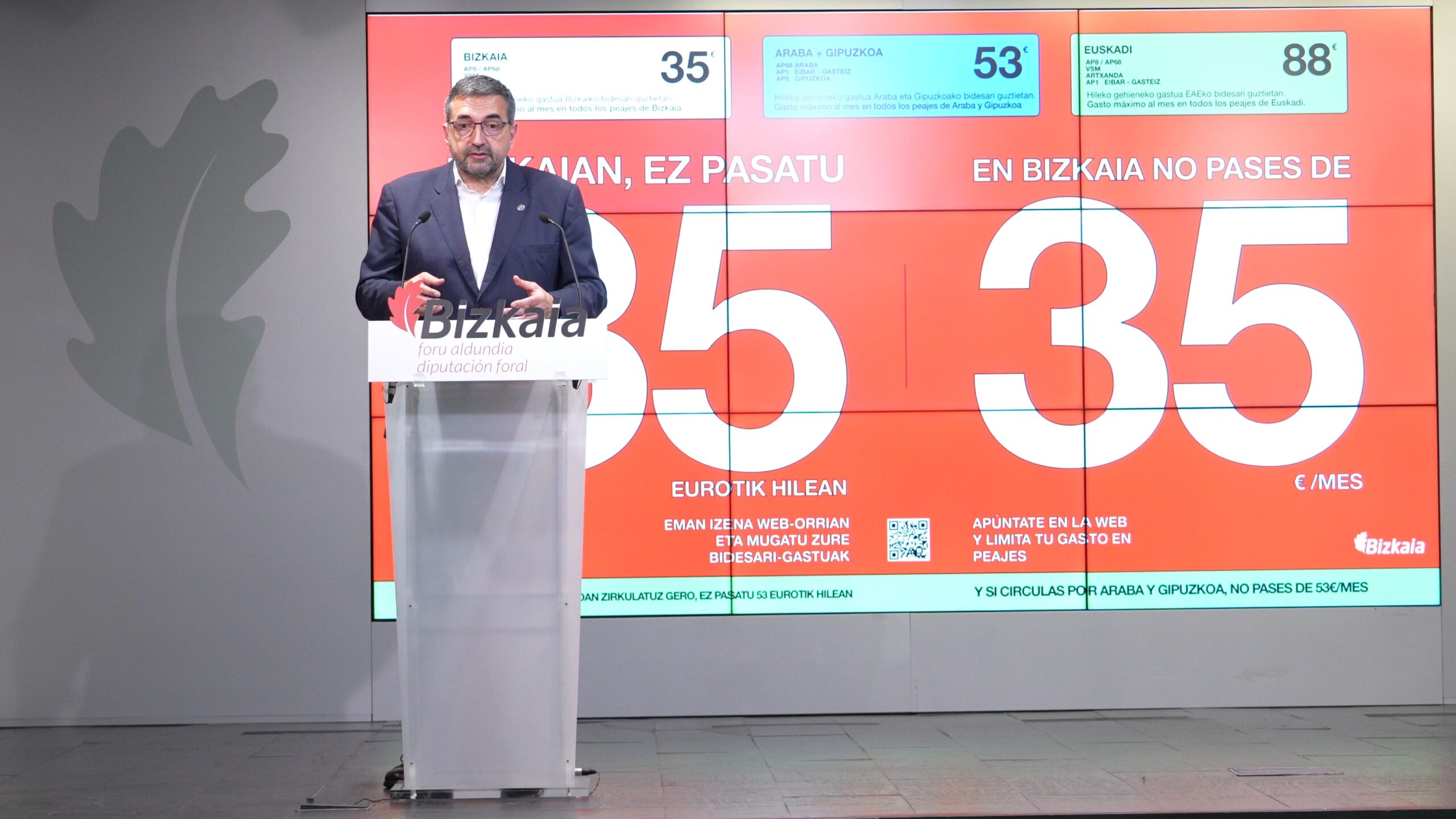 El trayecto Bilbao-Gasteiz costará 4,20€ y moverse por Bizkaia un máximo de 35€ al mes