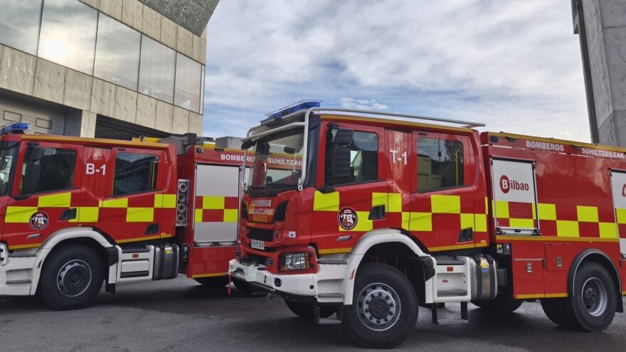 Bilbao envía un grupo de apoyo de extinción de incendios forestales