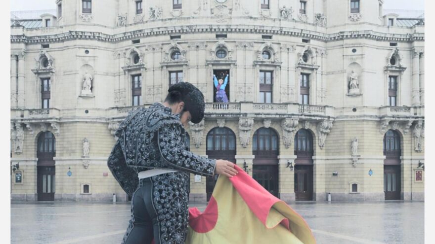Bilboko Konpartsak denuncia «el uso de Marijaia» en el cartel de las corridas de toros de Aste Nagusia