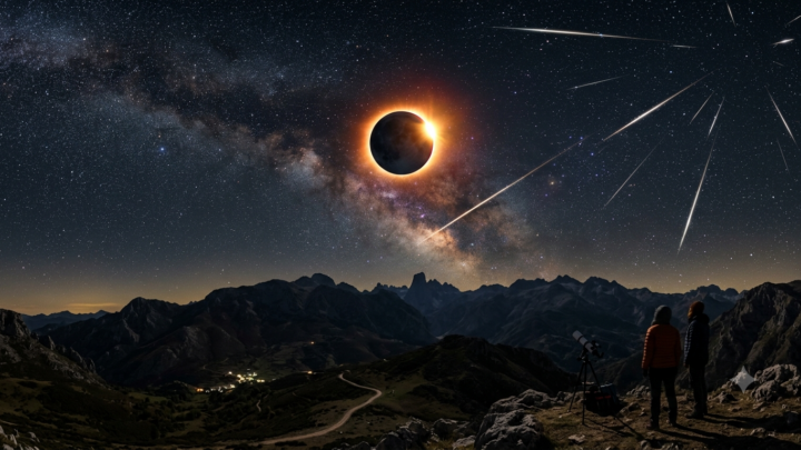 Un “2×1” en el cielo: el eclipse total da paso a la gran noche de las Perseidas