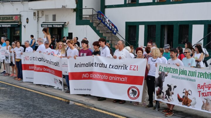 Sokamuturra Ez reclama fiestas en Getxo sin sufrimiento animal