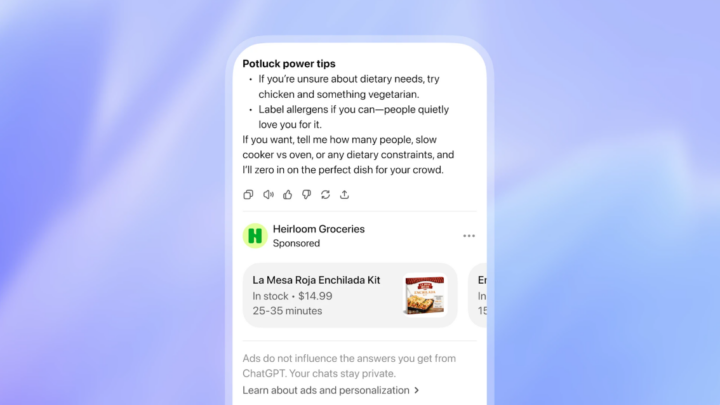 La publicidad llega a ChatGPT
