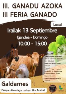 III Feria de ganado local en Galdames