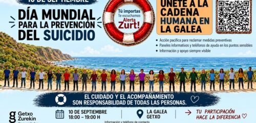 Una cadena humana recorrerá La Galea para recordar que «pequeñas conversaciones salvan vidas»