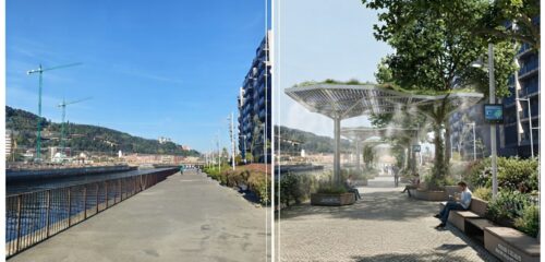 EH Bildu propone convertir en refugio climático exterior el paseo del Canal de Deusto