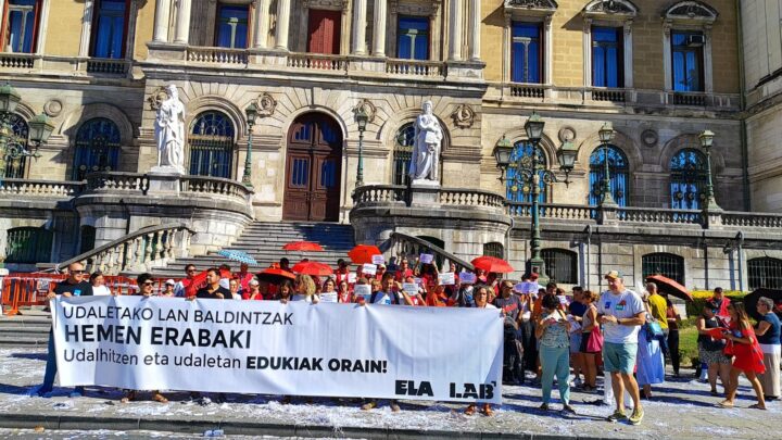 ELA y LAB convocan una nueva jornada de huelga en los ayuntamientos vascos para el 8 de octubre
