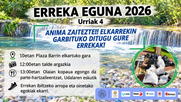 Etxebarria organiza una jornada de limpieza de sus ríos