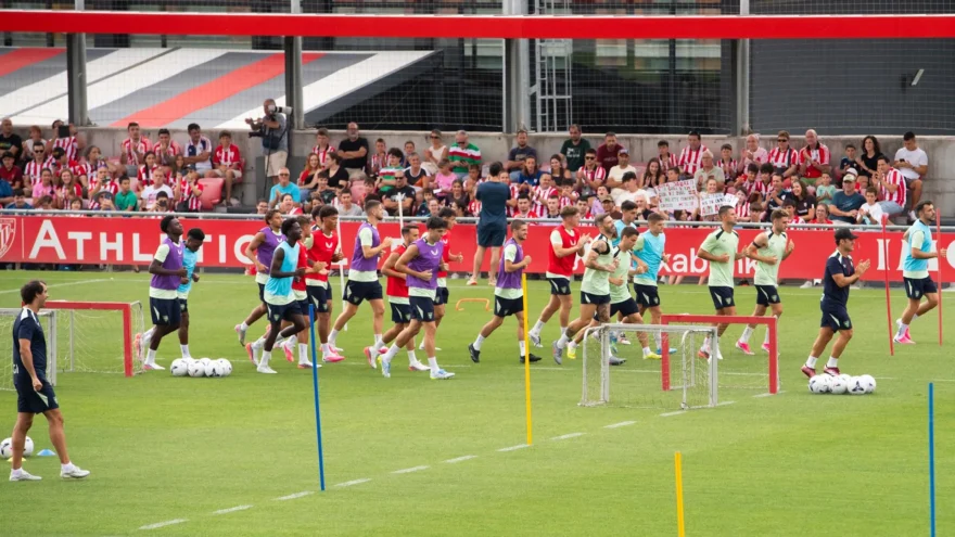 El Athletic entrenará a puerta abierta el martes en Lezama