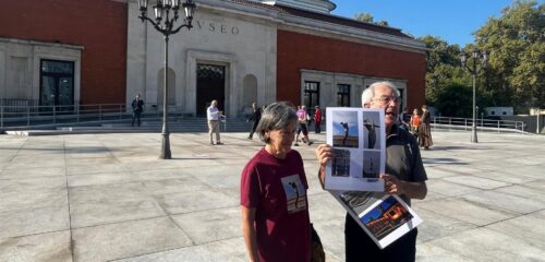 Denuncian el expolio de la escultura a Arriaga: «Se han apropiado de este lugar»