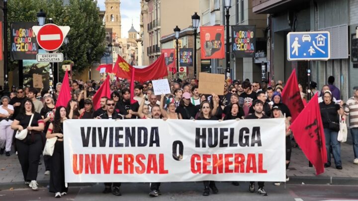Los sindicatos convocan huelga general por la vivienda