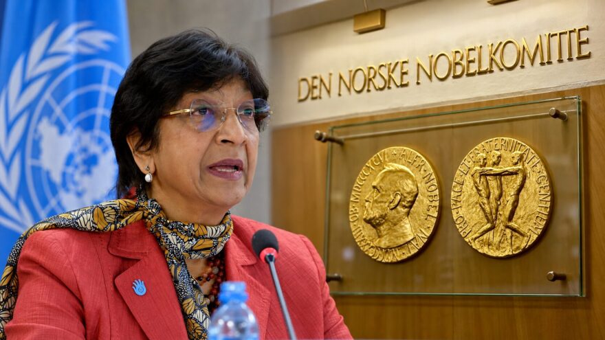 La jurista sudafricana Navi Pillay, Premio Nobel de la Paz 2026