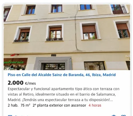 BuleriIA: El anuncio del piso de Mari Carmen en Idealista