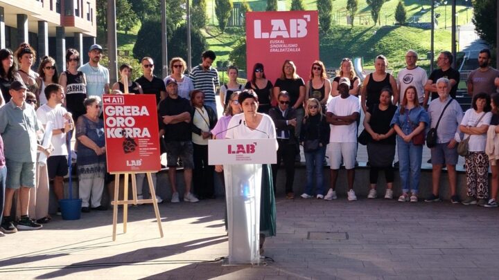 LAB reclama en la huelga del 11N a las patronales y las instituciones «de aquí»