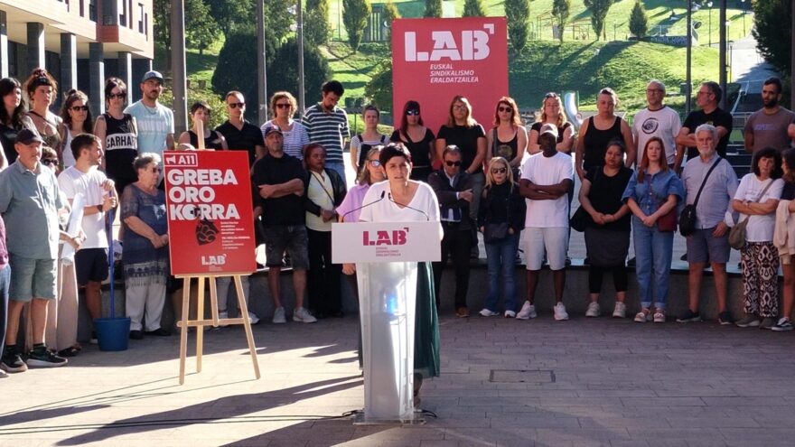 LAB reclama en la huelga del 11N a las patronales y las instituciones «de aquí»