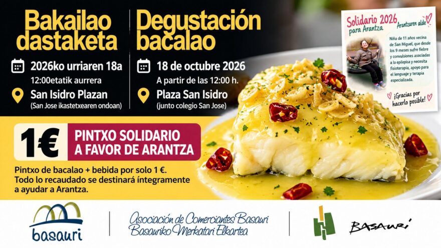 Basauri organiza un pintxo solidario para ayudar a Arantxa