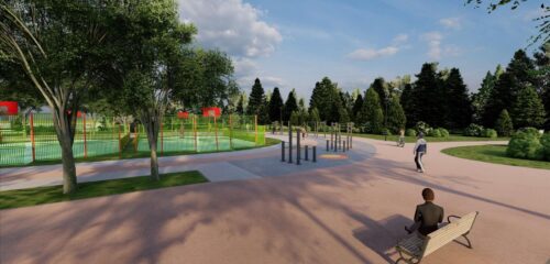El Parque Europa de Bilbao tendrá ocupado el aparcamiento y la zona peatonal a partir de este martes