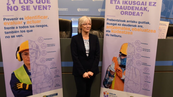 Osalan presenta su nueva campaña poniendo el foco en la prevención y en los riesgos psicosociales