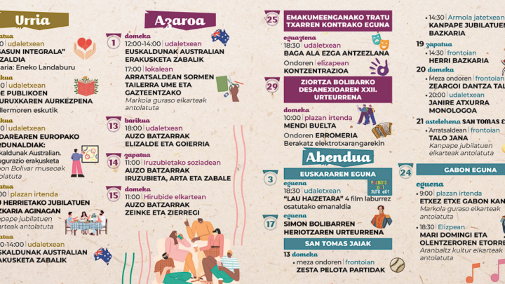 Ziortza-Bolibar presenta su agenda cultural de otoño e invierno
